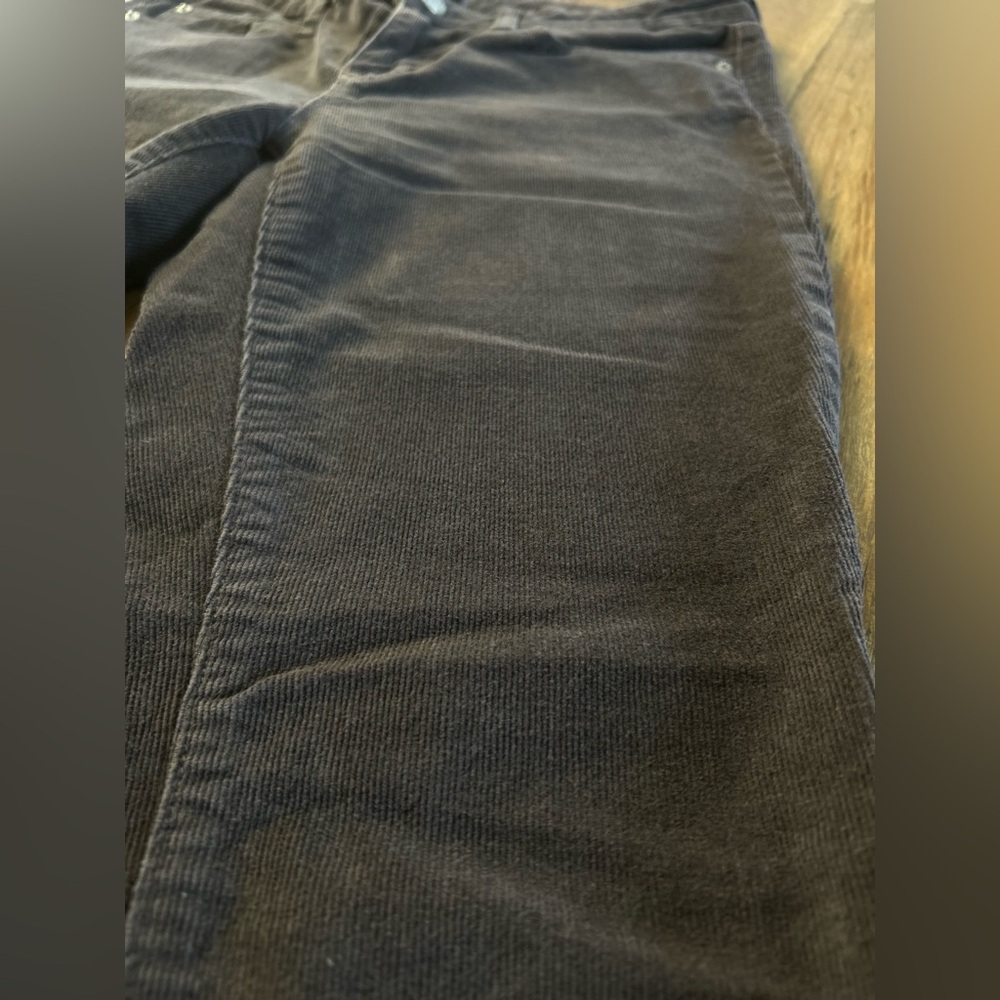 💖5 for $50💖GAP 1969 Súper Skinny Premium DarkGray Corduroy Women's Midrise Pants - Picture 4 of 14